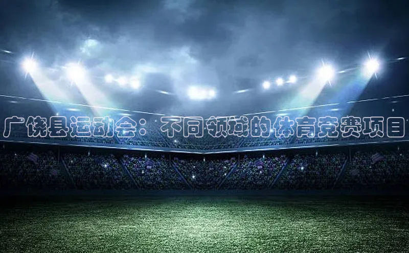 广饶县运动会：不同领域的体育竞赛项目